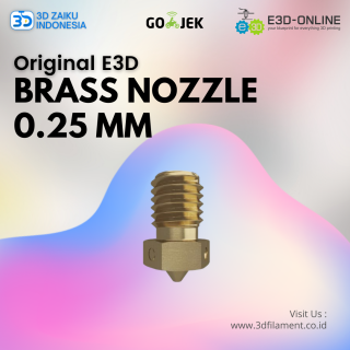 Original E3D V6 0.25 / 1.75 mm Brass Nozzle from UK